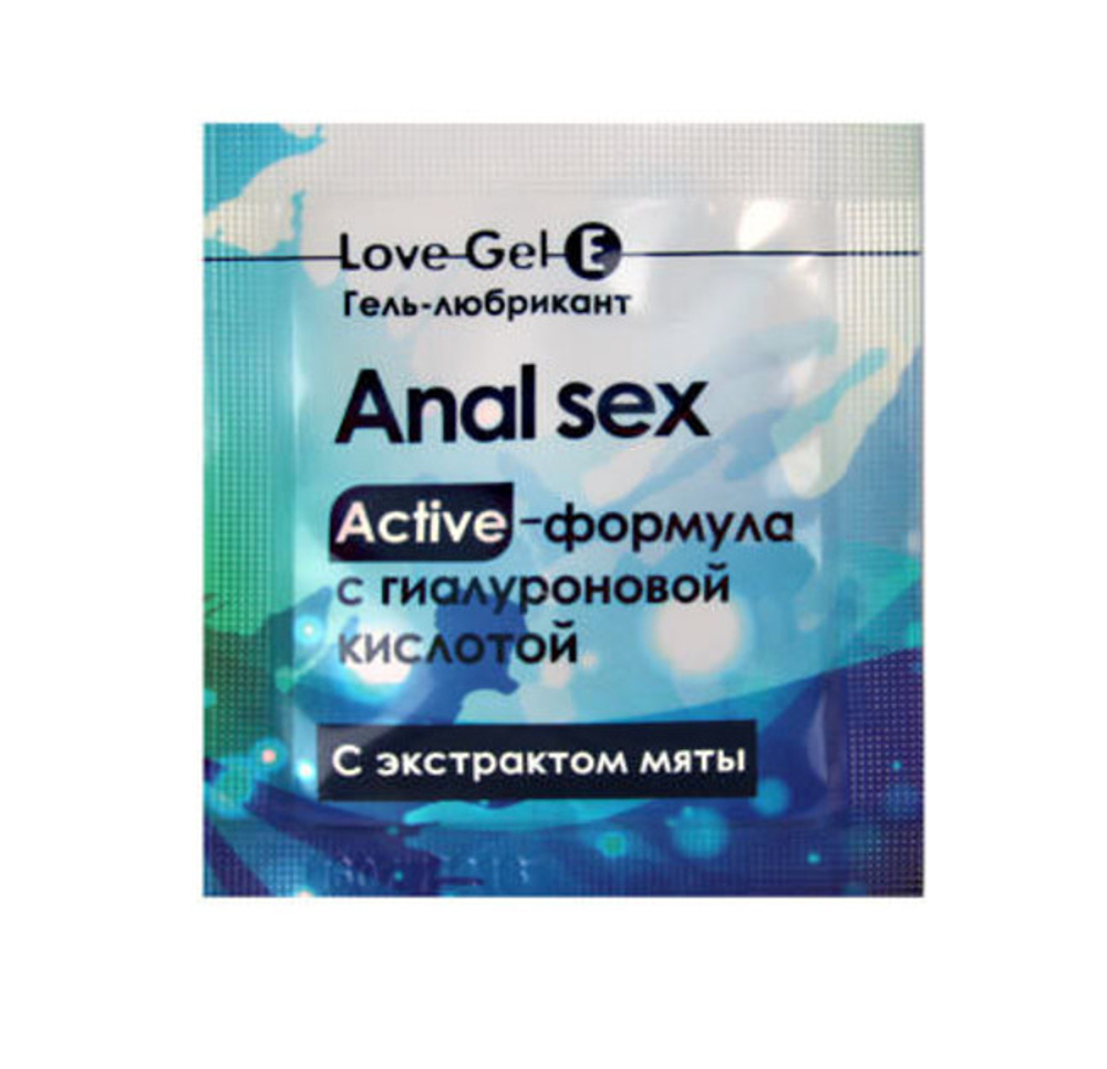 Гель-лубрикант анальный на водной основе "Lovegel E" Extreme с экстрактом мяты, 4 г