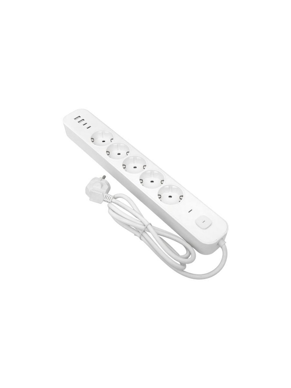 Удлинитель 5х3м IP20 2USB 2.4А+2type-C LUX 1.5кв.мм EKF UBA-LUX-503-TC