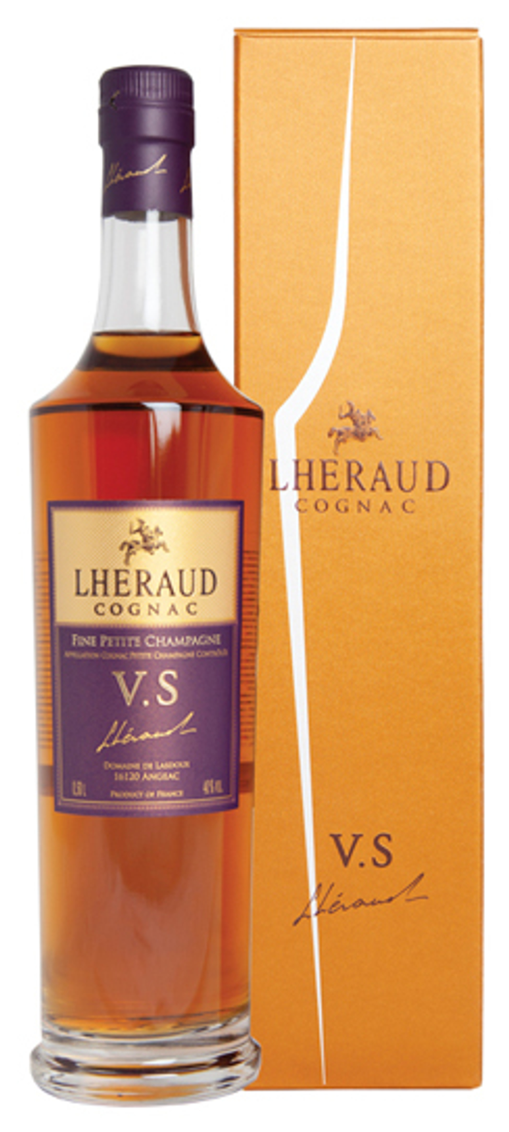 Коньяк Lheraud Cognac VS п/уп, 0.5 л