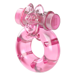 Розовое эрекционное виброкольцо 3,5х5см Baile Pink Rabbit Cock Rings BI-010082A