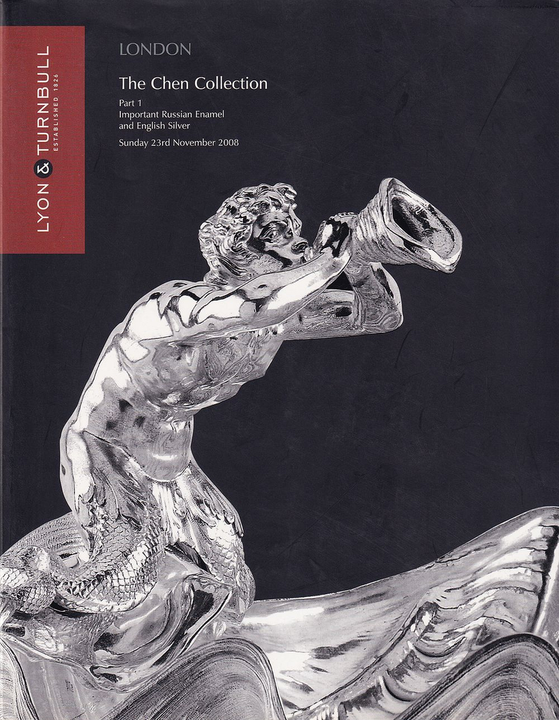Каталог аукциона Lyon&Turnbull, Лондон, Коллекция Чена, часть 1: Русские эмали и английское серебро от 23 ноября 2008 года