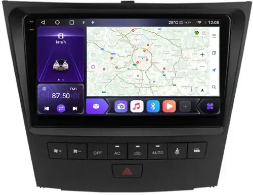 Магнитола для Lexus GS III 2005-2012 - Kuberg OL-9564 QLed+2K, Android 12, Быстрая, CarPlay, 4G SIM-слот