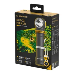 Мультифонарь Armytek Elf C2 Max LR USB-C дальнобойный (тёплый свет) - фирменная упаковка