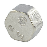 Заглушка латунь никель Ду 32 (1 1/4") ВР 9016 ГОСТ 32585-2013 Aquasfera 9016-04