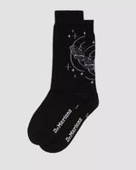 DR. MARTENS Носки из смесового хлопка, черные с рисунком Moth Black (небесный мотылек), S/M (36-41), 1 пара (Из Финляндии)