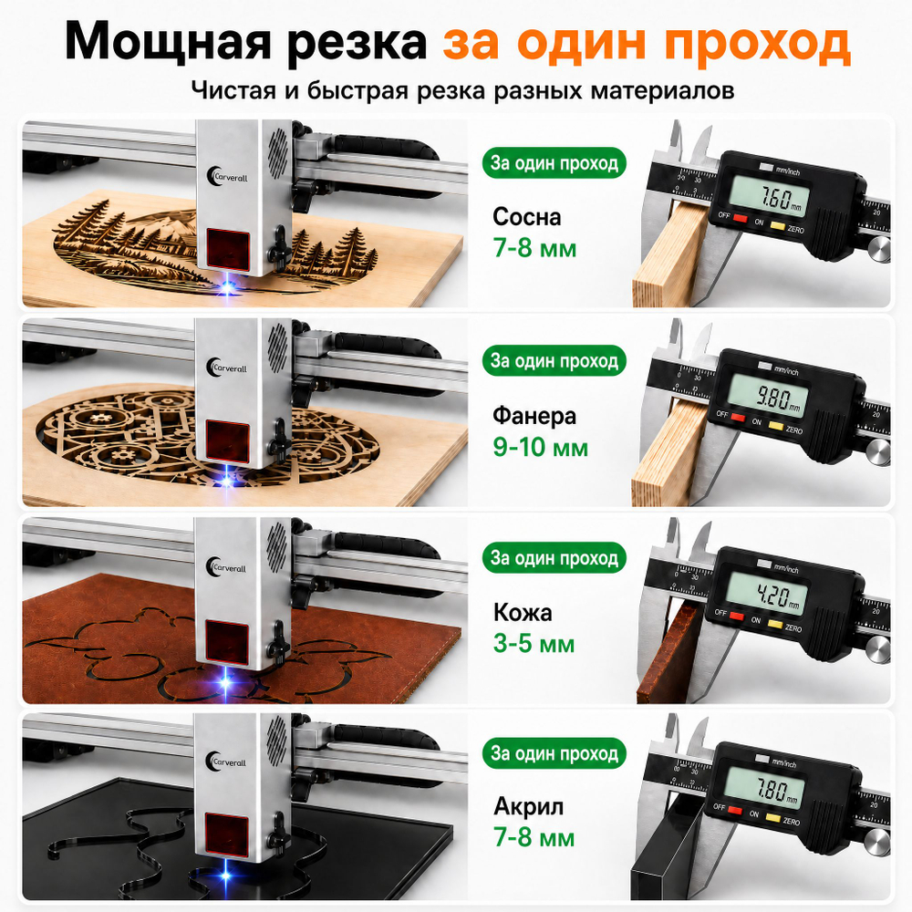 Carverall JL9-20W Лазерный гравировальный станок/С воздушным насосом и усилителем высоты