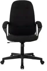 Кресло руководителя Бюрократ CH 002 Fabric черный 3C11 крестов. пластик
