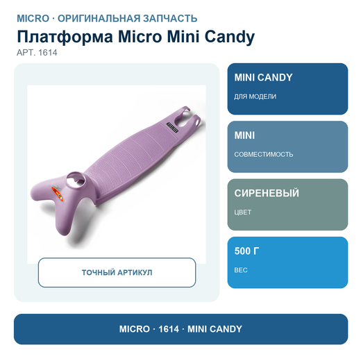 Платформа MINI кэнди сиреневый