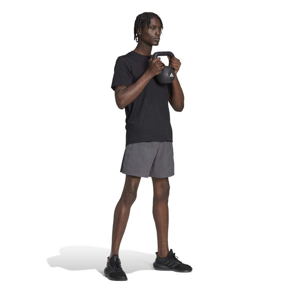 Мужское теннисное поло adidas Essentials Train Feelready Training T-Shirt Men - Black