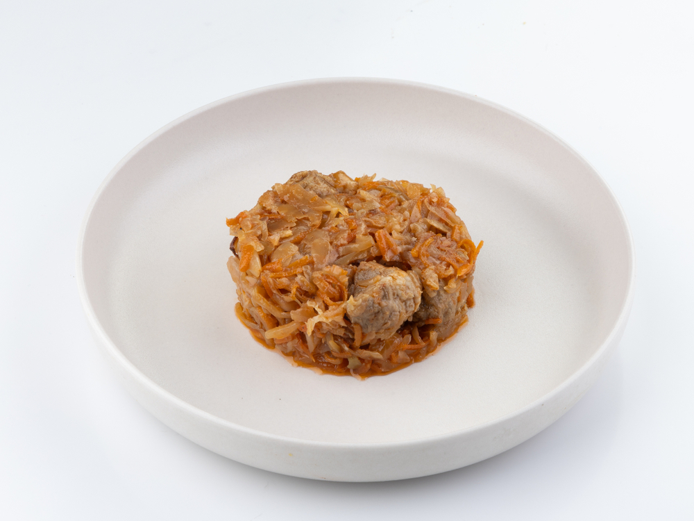 Капуста тушеная с мясом