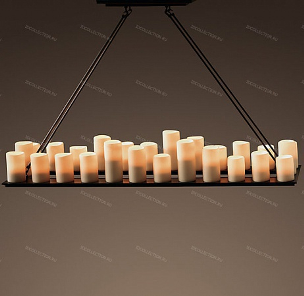 Люстра PILLAR CANDLE RECTANGULAR Restoration Hardware 68860004