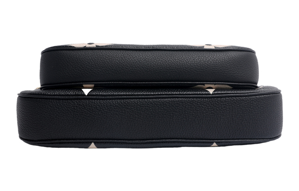 LOUIS VUITTON Multi Pochette Monogram Empreinte Bi color Black