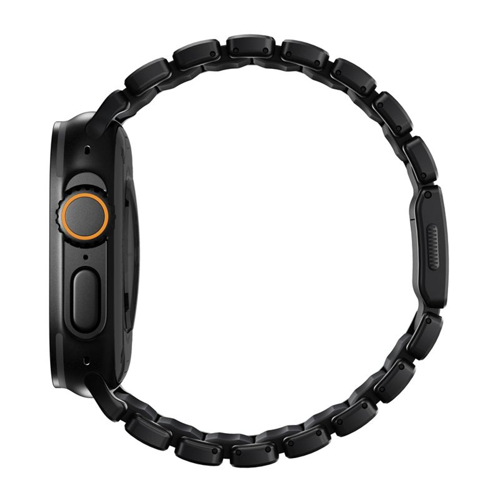 Ремешок Nomad Stratos Band FKM для Apple Watch 45/46/49 мм Black Titanium Black