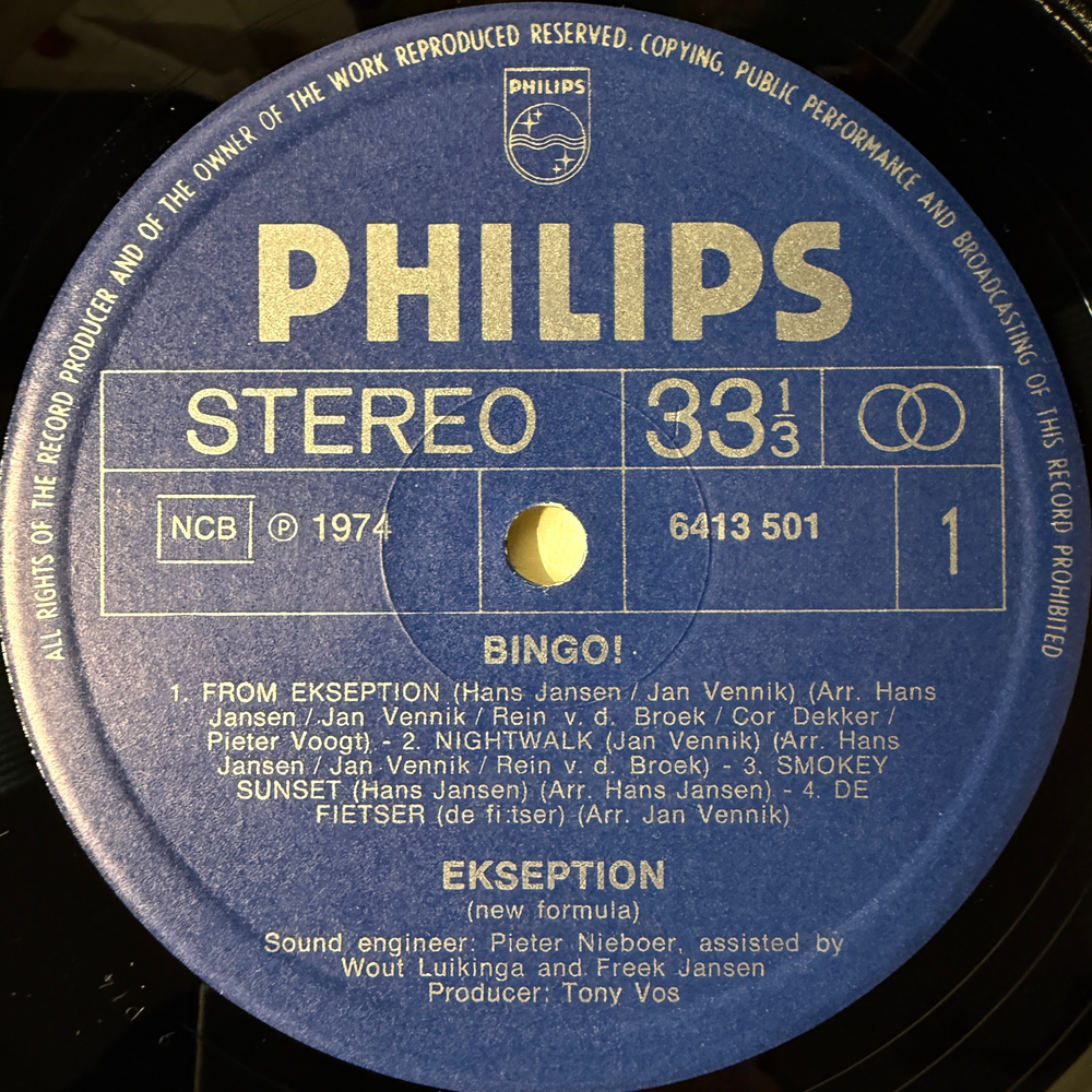 Ekseption - Bingo (Скандинавия 1974г.)