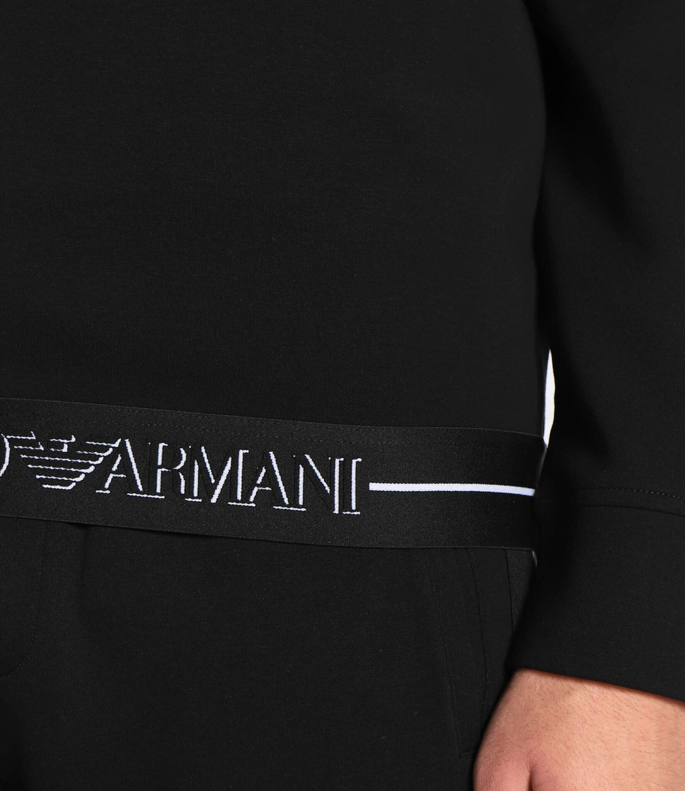 Худи Emporio Armani - черный(6L1MM4 1JHSZ)