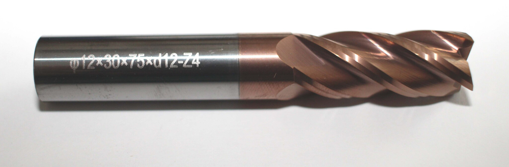 Фреза концевая тв.спл. S-S Strong 45 φ12×30×83×d12-Z4 HRC55 TiSiALN