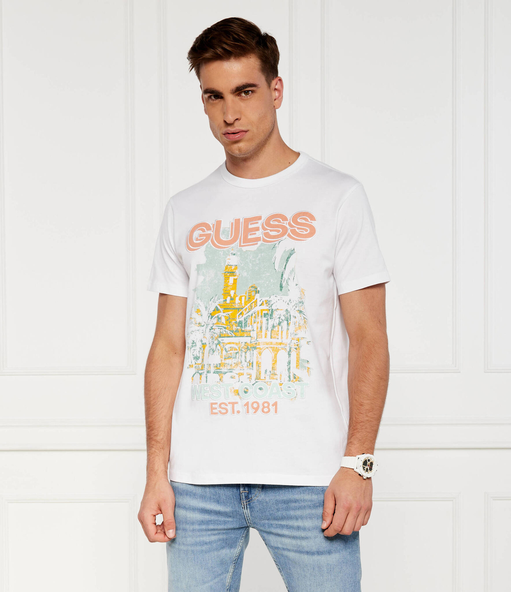 Футболка WEAST COAST GUESS - белый(M4YI22 K8FQ4)