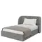 Кровать с подъемным механизмом Classic 140х200 см (серый, рогожка)