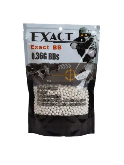 Шары EXACT 0,36g (1кг, белые)