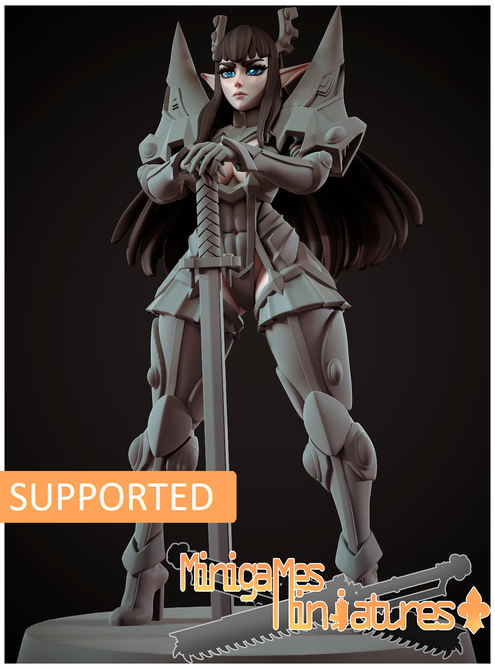Аниме миниатюры под стиль вархаммер anime figurine 32-56-75мм