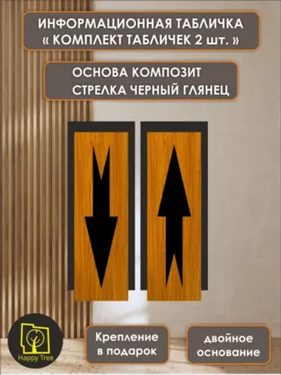 Табличка на дверь информационная - комплект 2шт