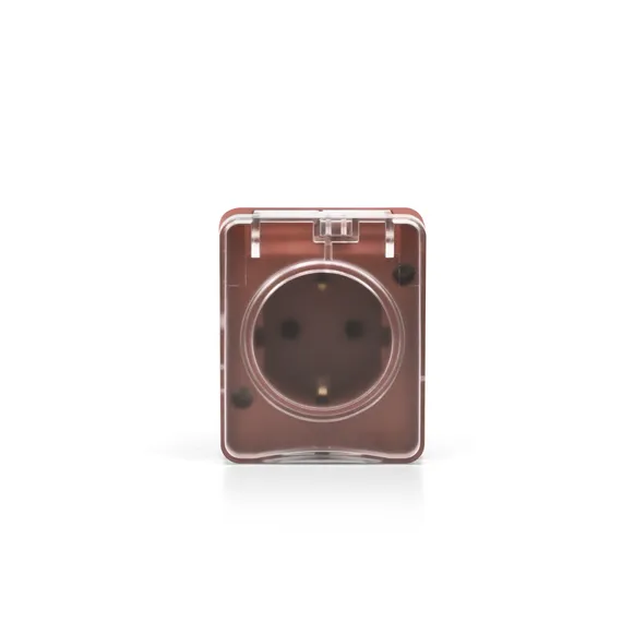 Розетка с крышкой IP54 Systeme Electric AtlasDesign Profi54 Терракотовый ATN547045