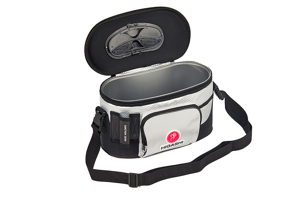 Кан рыболовный HIGASHI Live bait box 7.5L silver/black
