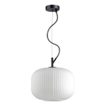 4754/1 PENDANT ODL21 411 белый/черный Подвес E27 60W ROOFI