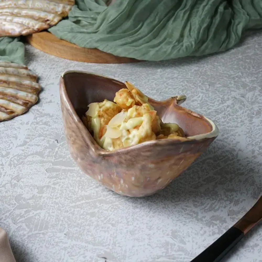 Салатник 100 мл 13*13 см h8,5 см емкость для закусок Pearl Shell Frutti di Mare P.L. [1]
