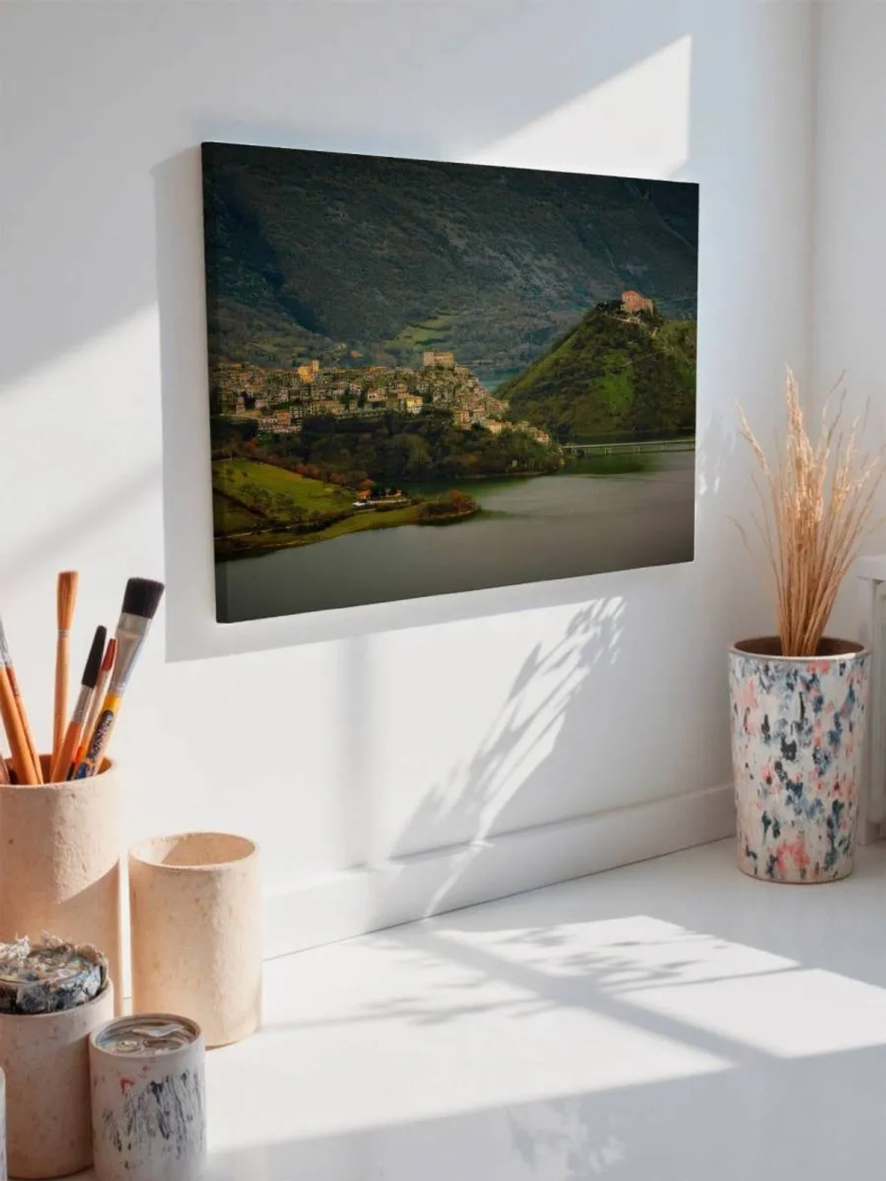 Картина на стену 40 X 50 Горное поселение