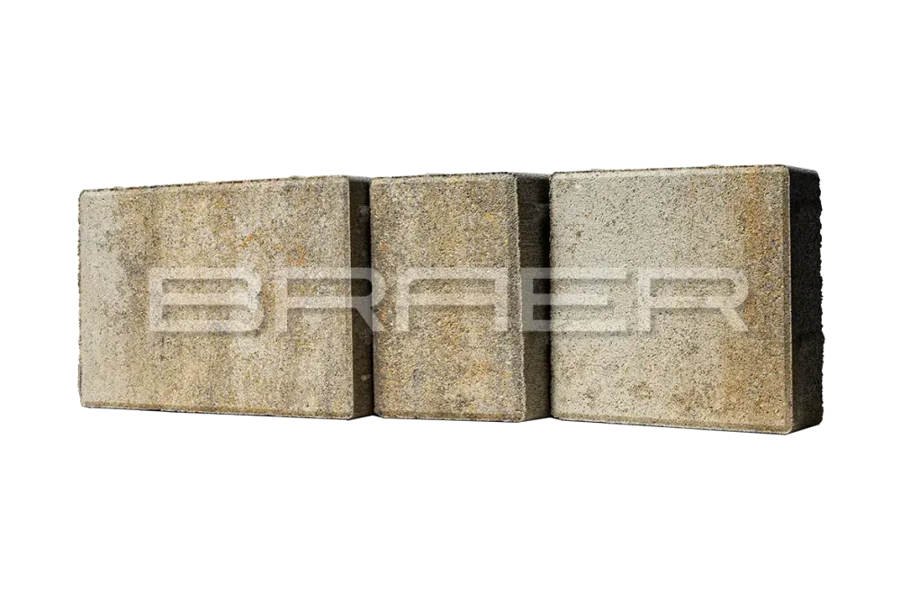 Тротуарная плитка Braer Старый город Венусбергер, Color Mix Песчаник, 40 мм
