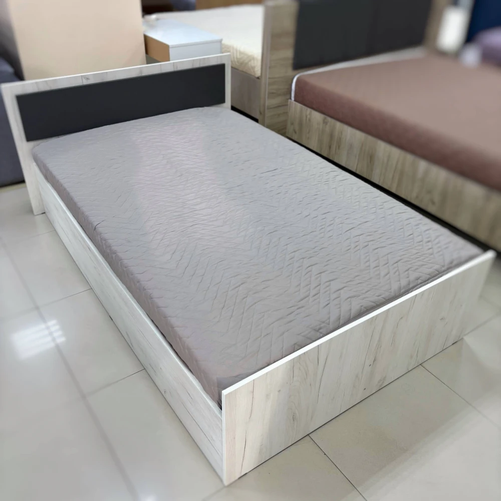 Кровать LIGHT Фиеста дуб крафт белый 900