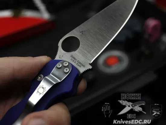 Нож складной Spyderco Paramilitary 2 C81GPDBL2 c клинком из стали CPM-S110V, рукоять G10