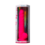 Ярко-розовый фаллоимитатор-гигант 38см SilexD Premium Silicone Dildo 15" Model 1