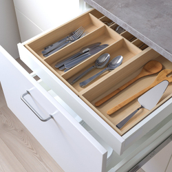 IKEA UPPDATERA  (ИКЕА УППДАТЕРА)  -  Лоток для столовых приборов - светлый бамбук 52x50 см