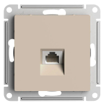 ATLASDESIGN РОЗЕТКА компьютерная RJ45 кат. 6A, механизм, ПЕСОЧНЫЙ