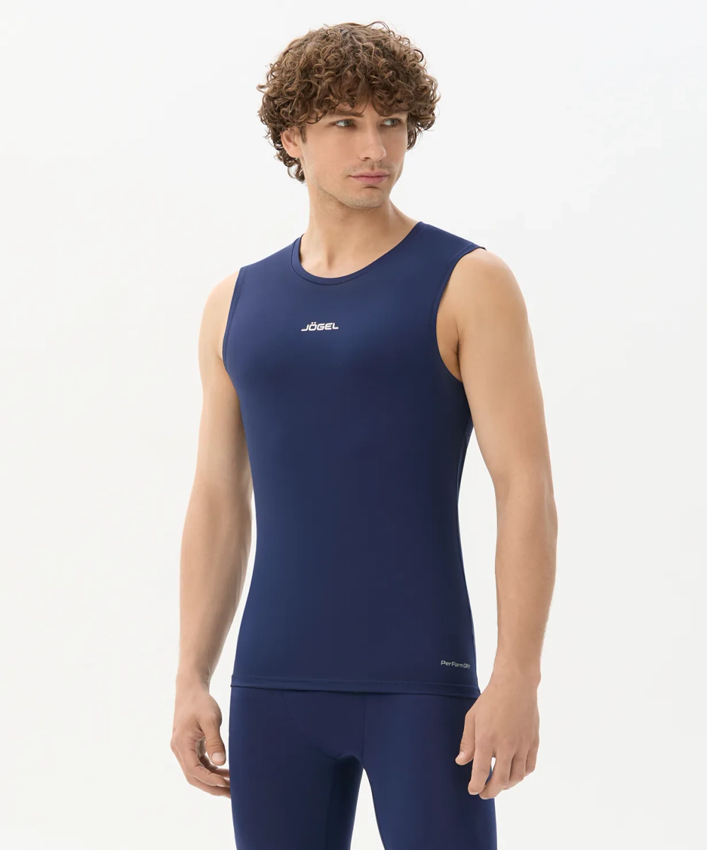 Майка компрессионная CAMP PerFormDRY Baselayer SL Tee, темно-синий