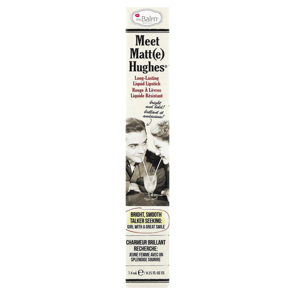 theBalm Cosmetics, Meet Matt (e) Hughes®, жидкая губная помада длительного действия, Adoring, 7,4 мл (0,25 жидк. Унции)