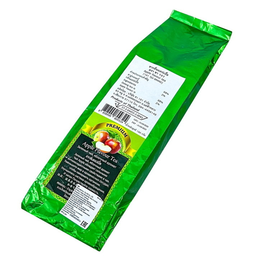 Натуральный тайский  чай 101 Tea Brand с Яблоком 100 гр.