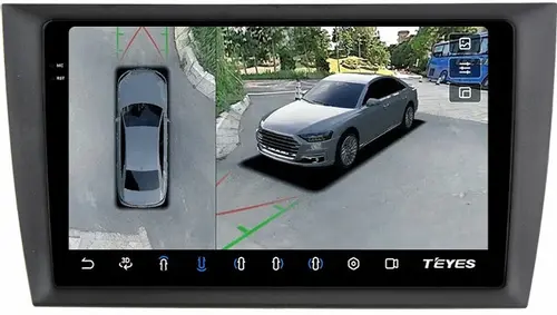 Магнитола для Volkswagen Golf 6 2008-2013 - Teyes CC3-2K-360 на Android 10, Быстрая, 2K QLED, CarPlay, 4G SIM-слот, 4 камеры в комплекте