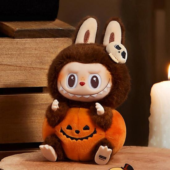 Коллекционная фигурка POPMART Happy Halloween Party Series-Sitting Pumpkin Vinyl Plush Pendant