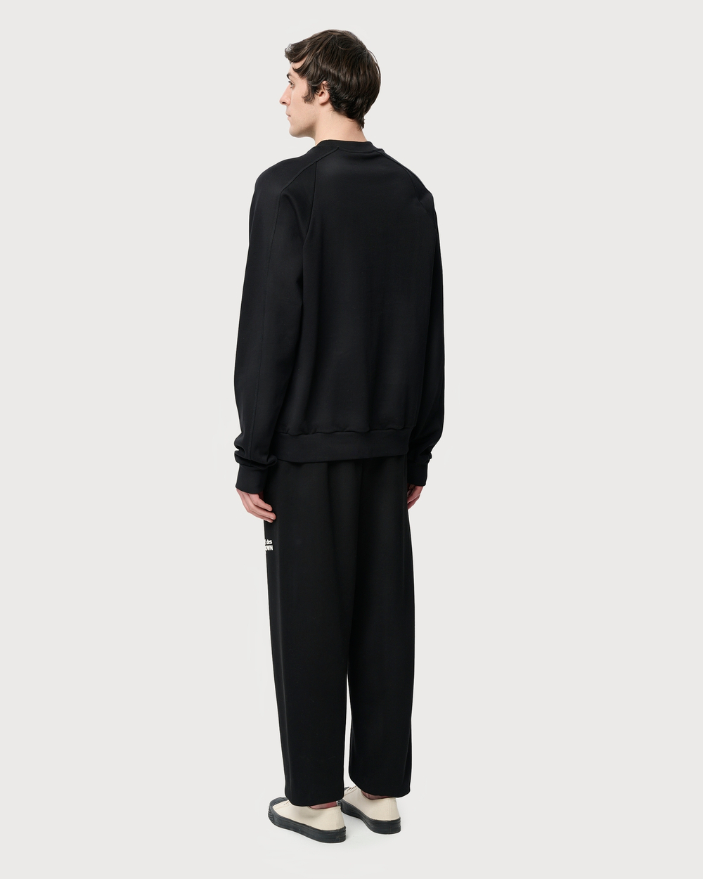 COMME DES FUCKDOWN БРЮКИ ЧЕРНЫЕ С ЛОГОТИПОМ БРЕНДА