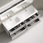 Тумба подвесная Sancos Snob R c двумя ящиками 790х445х500, Bianco, SNR80W, арт. SNR80W