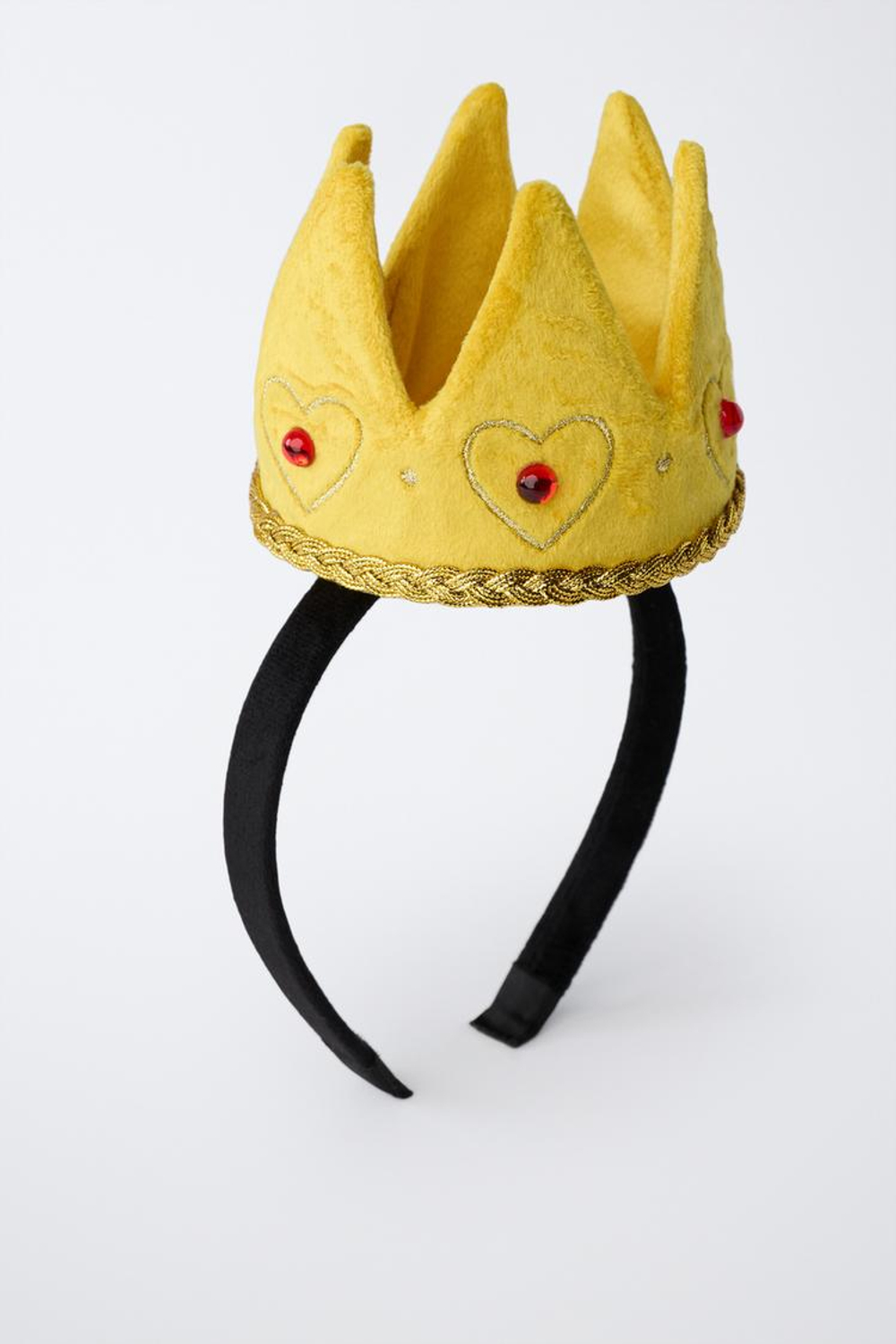 ZARA ОБОДОК-КОРОНА ALICE IN WONDERLAND © DISNEY, ЗОЛОТИСТЫЙ
