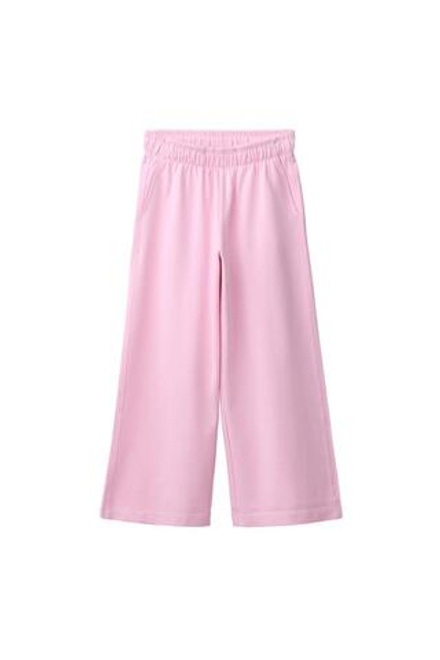 ZARA БРЮКИ WIDE LEG ИЗ ПЛОТНОГО ТРИКОТАЖА, РОЗОВЫЙ