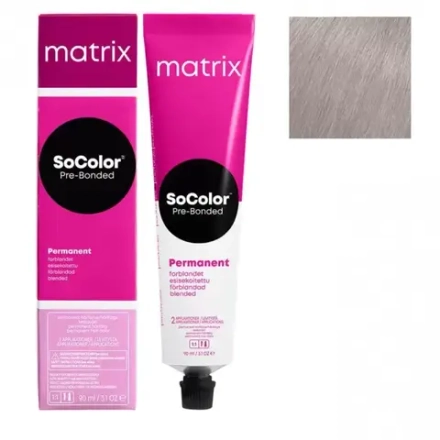 Matrix SoColor Pre-Bonded 10SP Яркий блонд серебристо-жемчужный Крем-краска для волос, 90мл
