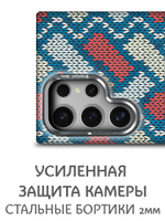 Дизайнерский чехол для SAMSUNG GALAXY S24 ULTRA с камерой-подставкой и MagSafe