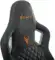 Кресло игровое Knight Outrider черный ромбик экокожа с подголов. крестов. металл