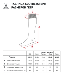 Гетры футбольные JOGEL MATCH PerFormDRY Socks, зеленый