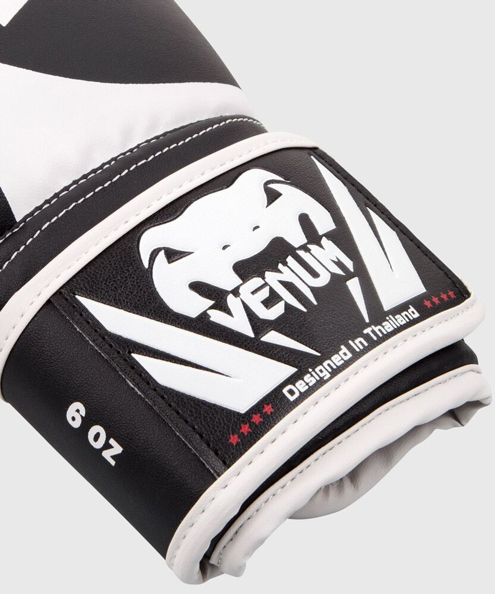 Перчатки боксерские детские Venum Challenger 2.0 Kids Black/White